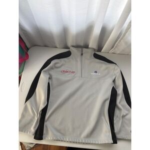 Chase Authentics Kevin Harvick GM‎ Goodwrench Gray Black Quarter Zip Pullover LG